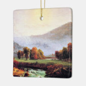 Ochtendmist stijgt in New Hampshire Keramisch Ornament (Links)