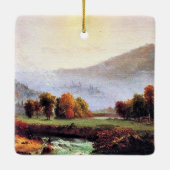 Ochtendmist stijgt in New Hampshire Keramisch Ornament (Achterkant)