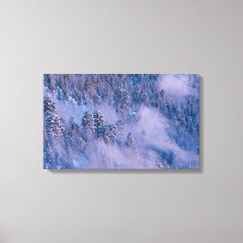 Ochtendmist (Winter) Canvas Afdruk