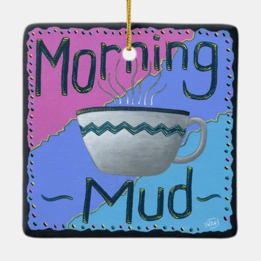 ochtendmodder keramisch ornament (Achterkant)