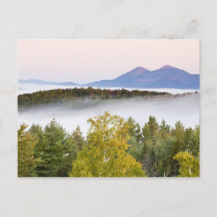 Ochtendnevel en de Percy Peaks gezien vanuit de Briefkaart