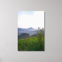 Ochtendnevel Mist Nevelig Heellandschap Fotografie Canvas Afdruk