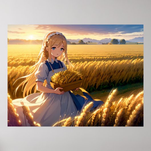 Ochtendoogst: Anime Fields Poster (Voorkant)