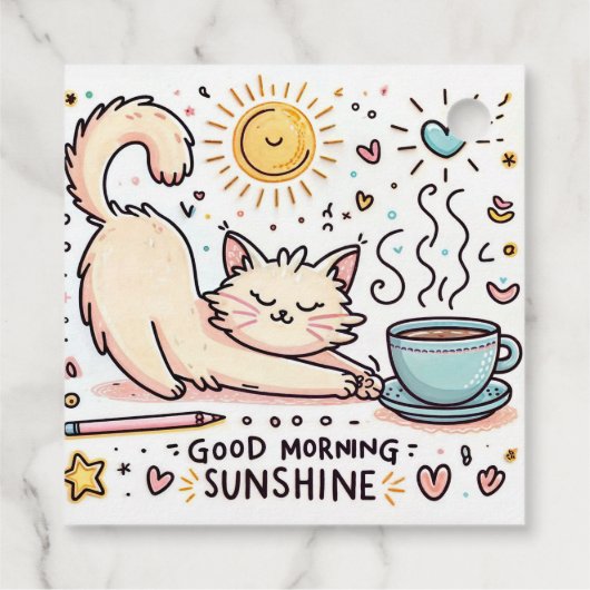 "Ochtendperfectie" Bedankjes Labels (Achterkant)