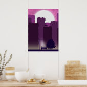 Ochtendposter in de stad poster (Keuken)