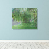 Ochtendreflecties Canvas Afdruk (Insitu (Houten vloer))