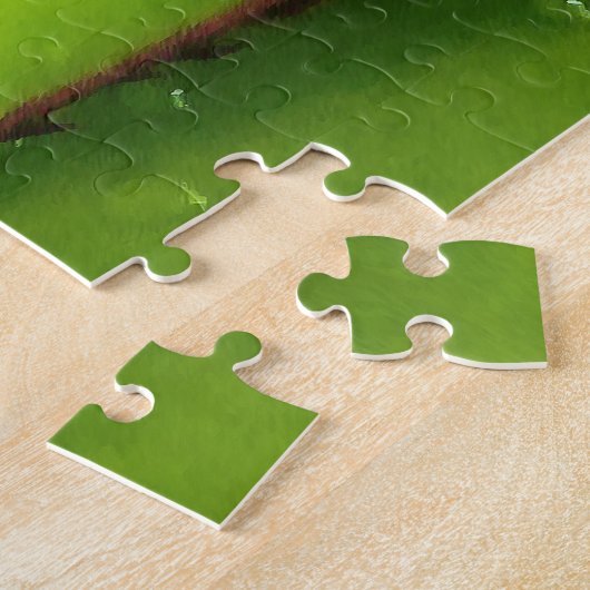 Ochtendregen op de schroefpalm legpuzzel (Zijkant)