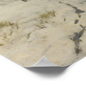 Ochtendrit langs het strand.  olie poster (Hoek)