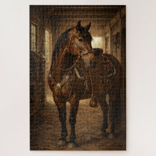 Ochtendrit Paard Kunst Puzzel