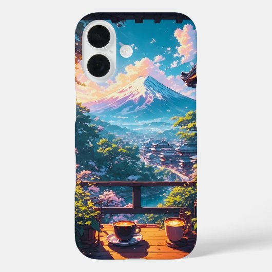 Ochtendrust over Fuji Case-Mate iPhone Case (Achterkant)
