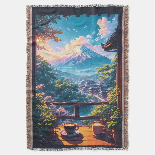 Ochtendrust over Fuji Deken (Voorkant Verticaal)