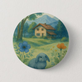 Ochtendrust – Waterverfweide met Bagolo Ronde Button 5,7 Cm