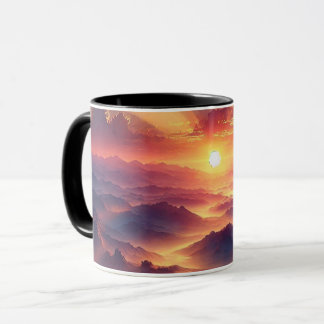Ochtendse drink met een sunrise touch. mok