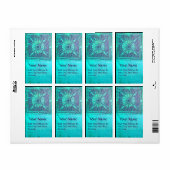 OCHTENDSTER, blauwe turquase Etiket (Full Sheet)