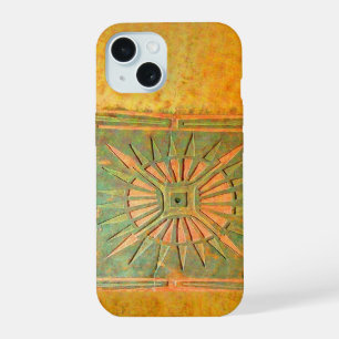 Ochtendster ,Geel,Bruin,Groen iPhone 15 Case