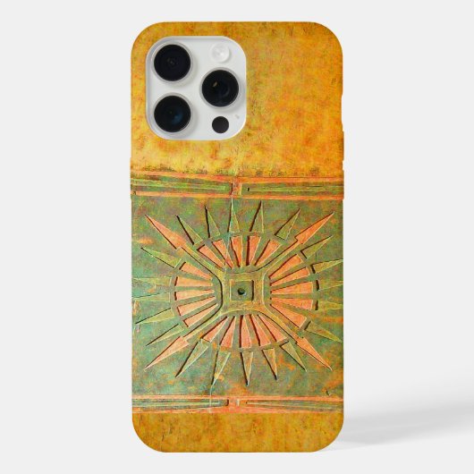 Ochtendster ,Geel,Bruin,Wit iPhone Hoesje (Achterkant)