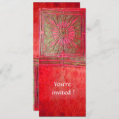 Ochtendster, helder rood kaart (Voorkant / Achterkant)