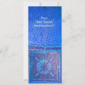 Ochtendster, helderblauw kaart (Achterkant)