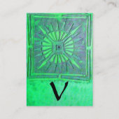Ochtendster , Monogram Visitekaartje (Achterkant)