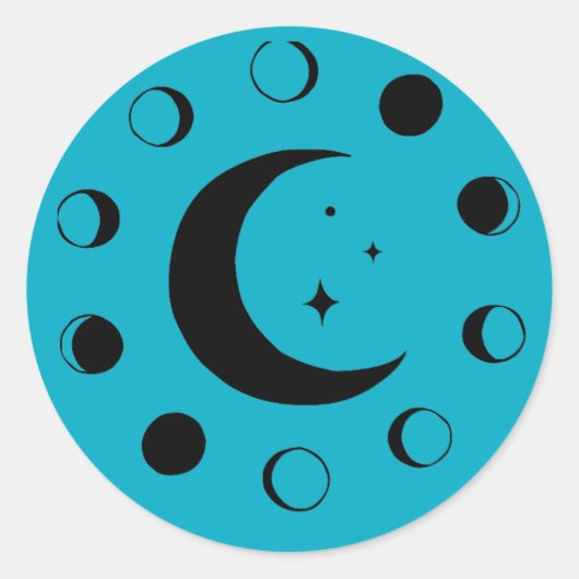 Ochtendster Ronde Sticker (Voorkant)
