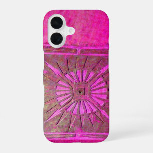 Ochtendster , Roze,Zwart,Fuchsia Monogram iPhone 16 Hoesje