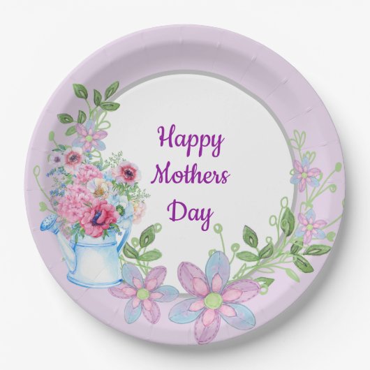 Ochtendtuin Gelukkige Moeders Dag Papieren Bordje (Voorkant)
