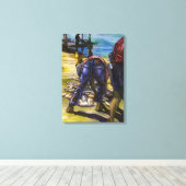 Ochtendvangst Bahama's Canvas Afdruk (Insitu (Houten vloer))