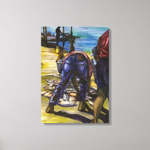 Ochtendvangst Bahama's Canvas Afdruk