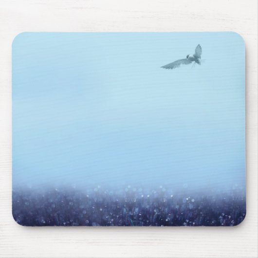 ochtendvogel dew mousepad muismat (Voorkant)