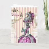 Ochtendwandeling langs de Champs-Élysées Happy Bir Kaart (Achterkant)