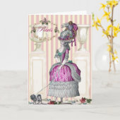 Ochtendwandeling langs de Champs-Élysées Happy Bir Kaart (Gele Bloem)