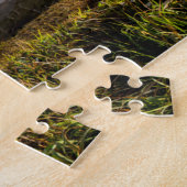 Ochtendwolken en mist op het strand legpuzzel (Zijkant)
