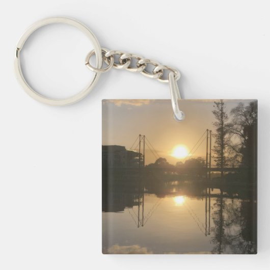 Ochtendzonsopgang Sleutelhanger (Voorkant)