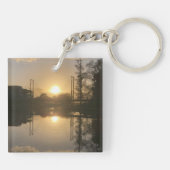 Ochtendzonsopgang Sleutelhanger (Achterkant)