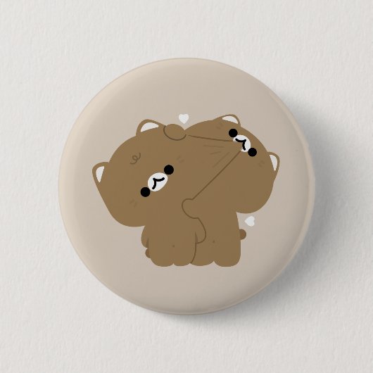 Ocicat Cat Couple Ronde Button 5,7 Cm (Voorkant)