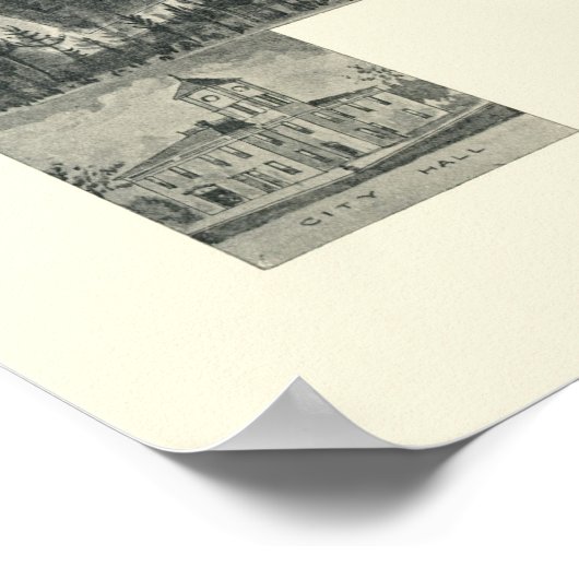 Ocilla, GA Panorama Map - 1908 Poster (Hoek)