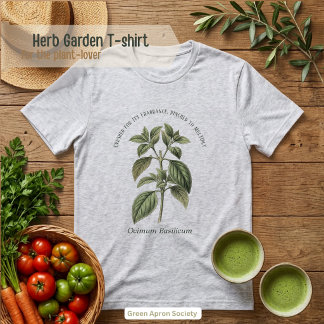 Ocimum Basilicum Basil Botanische Tuin Tri-Blend Shirt