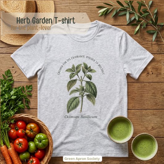 Ocimum Basilicum Basil Botanische Tuin Tri-Blend Shirt