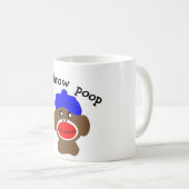 ock Monkey "I THROW POOP" Koffiemok (Voorkant rechts)