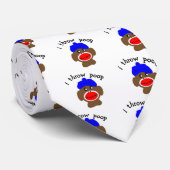 ock Monkey "I THROW POOP" Stropdas (Opgerold)
