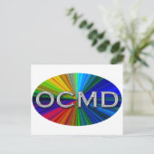 OCMD - Ocean City Maryland Oval Logo Briefkaart (Staand voorkant)