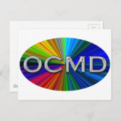 OCMD - Ocean City Maryland Oval Logo Briefkaart (Voorkant / Achterkant)