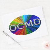 OCMD - Ocean City Maryland Oval Logo Ovale Sticker (Envelop)
