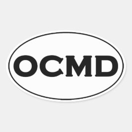OCMD Oval Logo Ovale Sticker