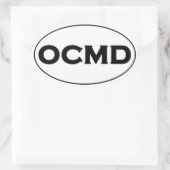 OCMD Oval Logo Ovale Sticker (Tas)