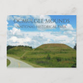 Ocmulgee Mounds National Historical Park Mounds Briefkaart (Voorkant)