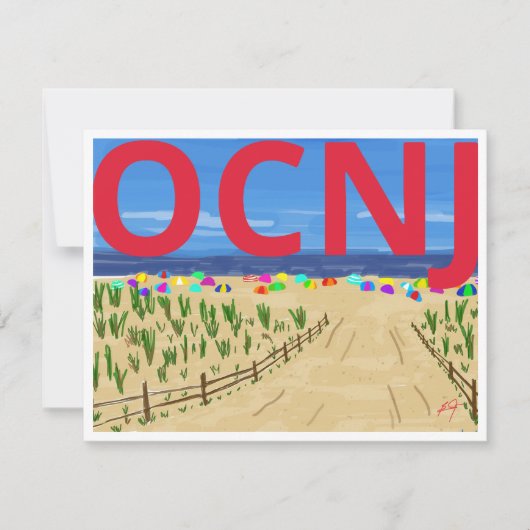 OCNJ DANK UW KAART (Voorkant)