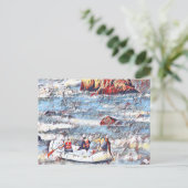 Ocoee River Tennessee Whitewater Rafting Schilderi Briefkaart (Staand voorkant)