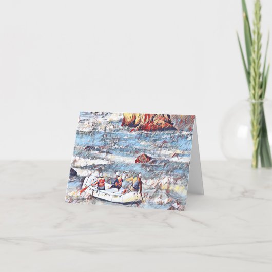 Ocoee River Tennessee Whitewater Rafting Schilderi Kaart (Voorkant)