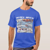 Ocoee River Tennessee Whitewater Rafting Schilderi T-shirt (Voorkant)